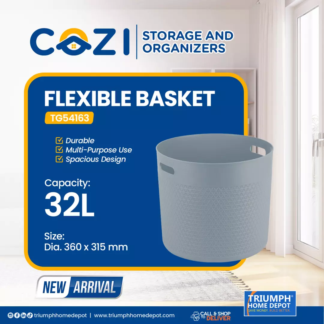 COZI 32L Flexible Basket Blue